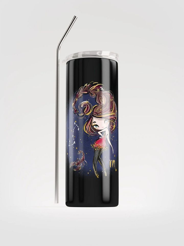 Embrace Scorpio Vibes with Our Stellar Stainless Steel Zodiac Tumbler | Eco-Friendly Charm product image (1)