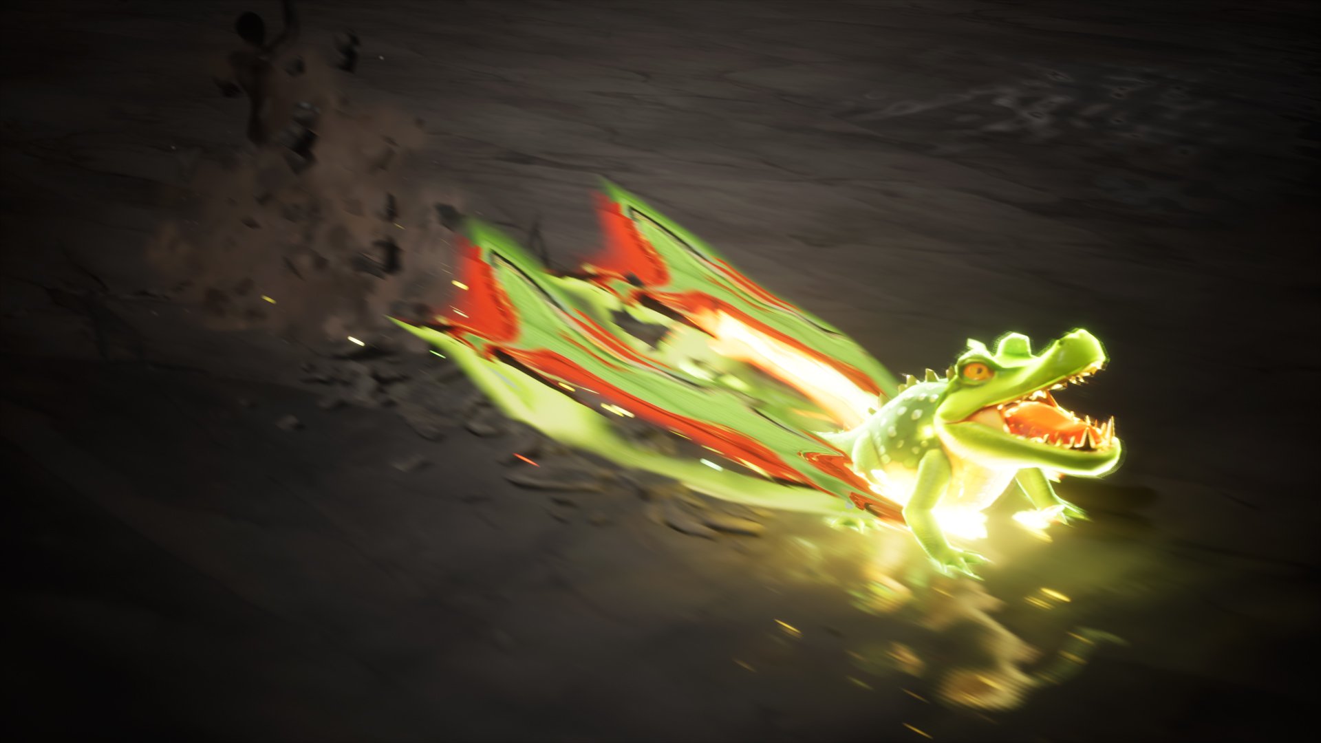 Croc Attack in Unreal Engine 5.5 Niagara 👉👉Trailer product image (1)