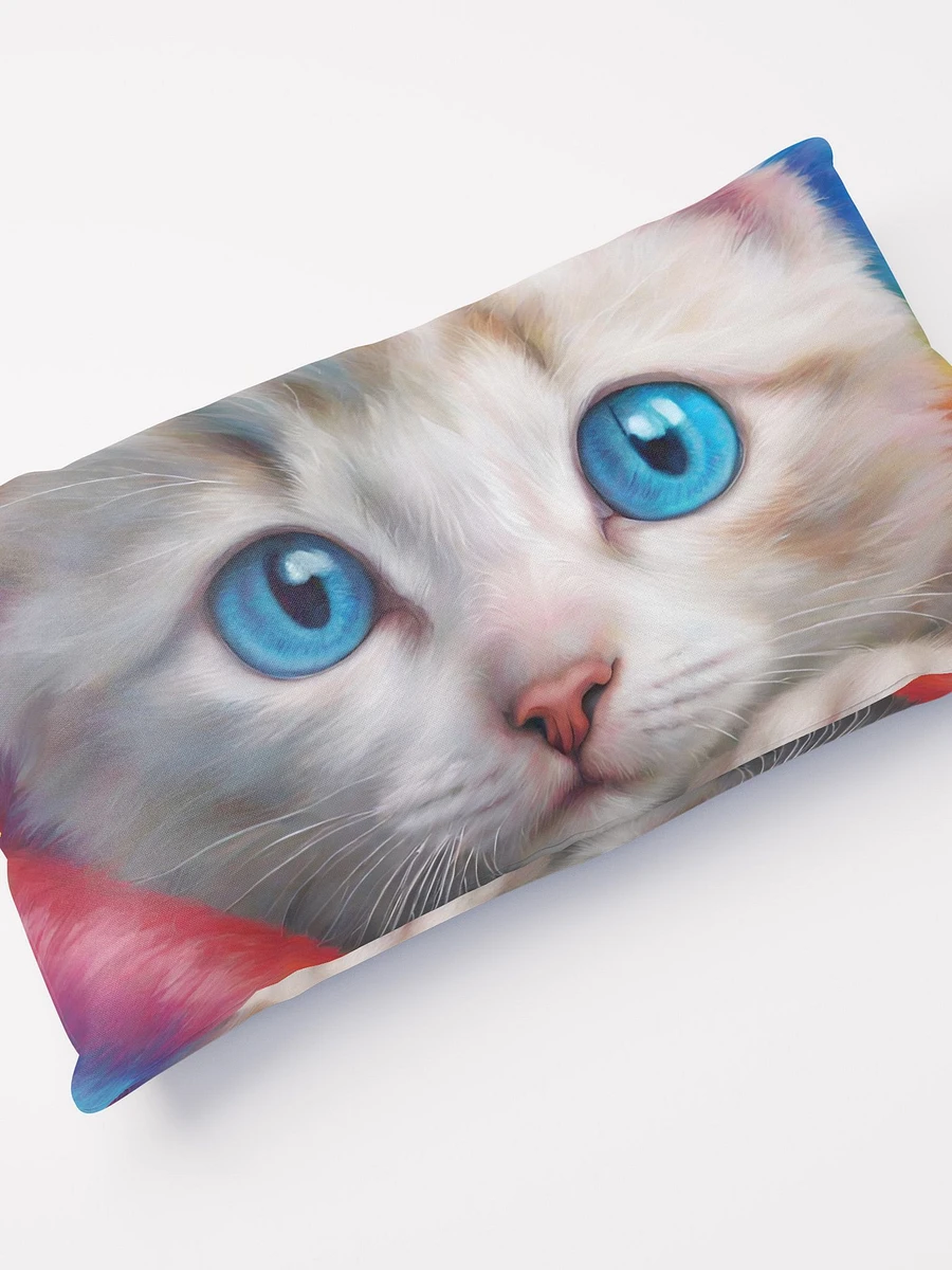 Whimsical Blue-Eyed Kitten Pillow product image (11)