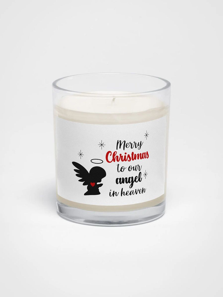 Merry Christmas to our angel in heaven Candle product image (1)