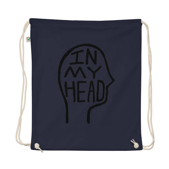 In My Head cotton drawstring bag product image (1)