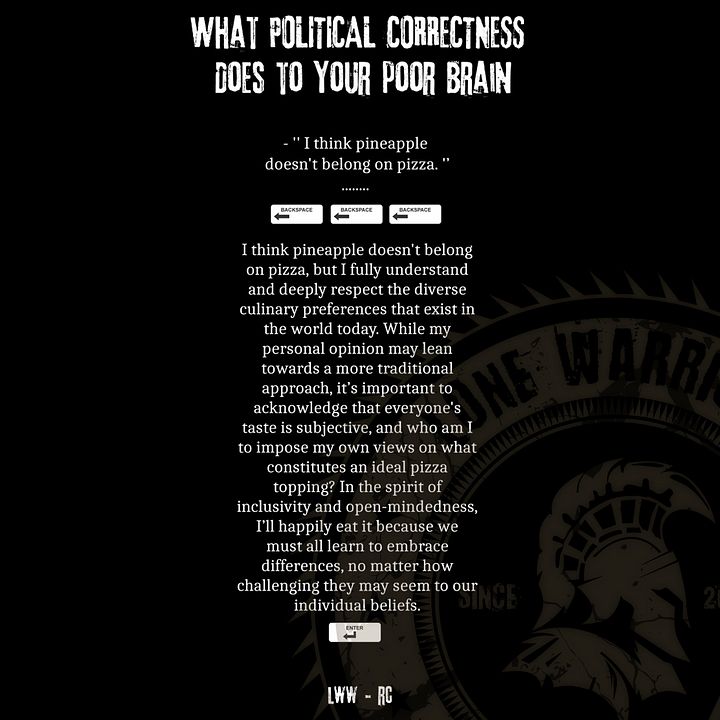 What POLITICAL CORRECTNESS Does to Your poor Brain product image (1)