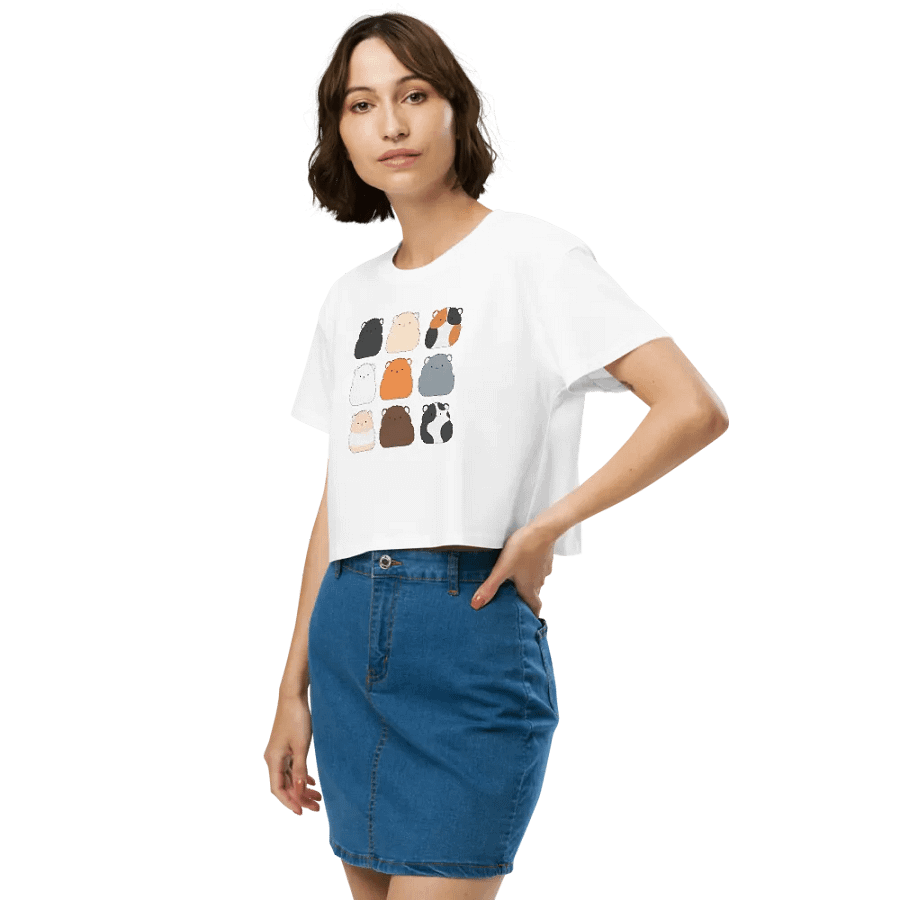 Classic Hamster Colours Premium Crop Tee product image (7)