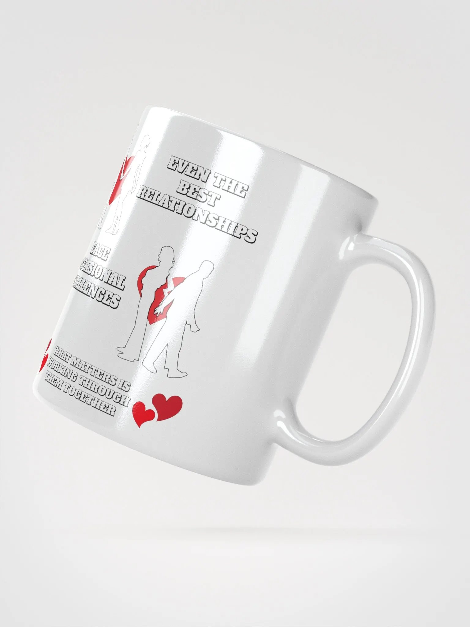 Even The Best Relationship Face Occasional Challenges - White Mug product image (6)