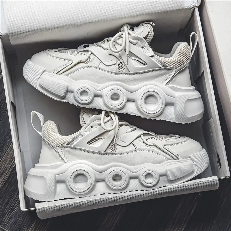 Men's Breathable Mesh Thick Sole Height Increasing Fashion All-match Casual Sneaker product image (1)