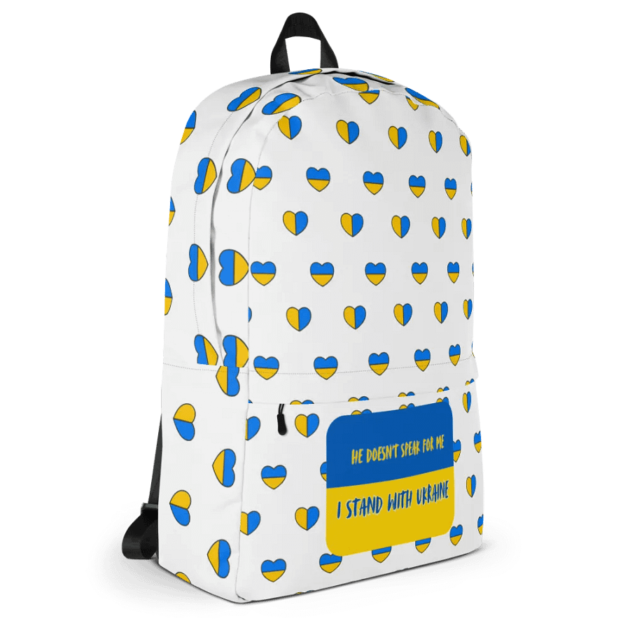 Resistors, Doesn't Speak for Me, Patterned White Backpack product image (3)