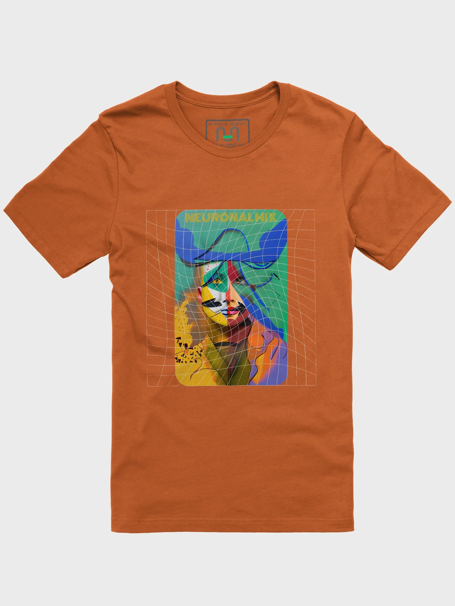 Neuronal Mix Abstract Face T-Shirt product image (1)