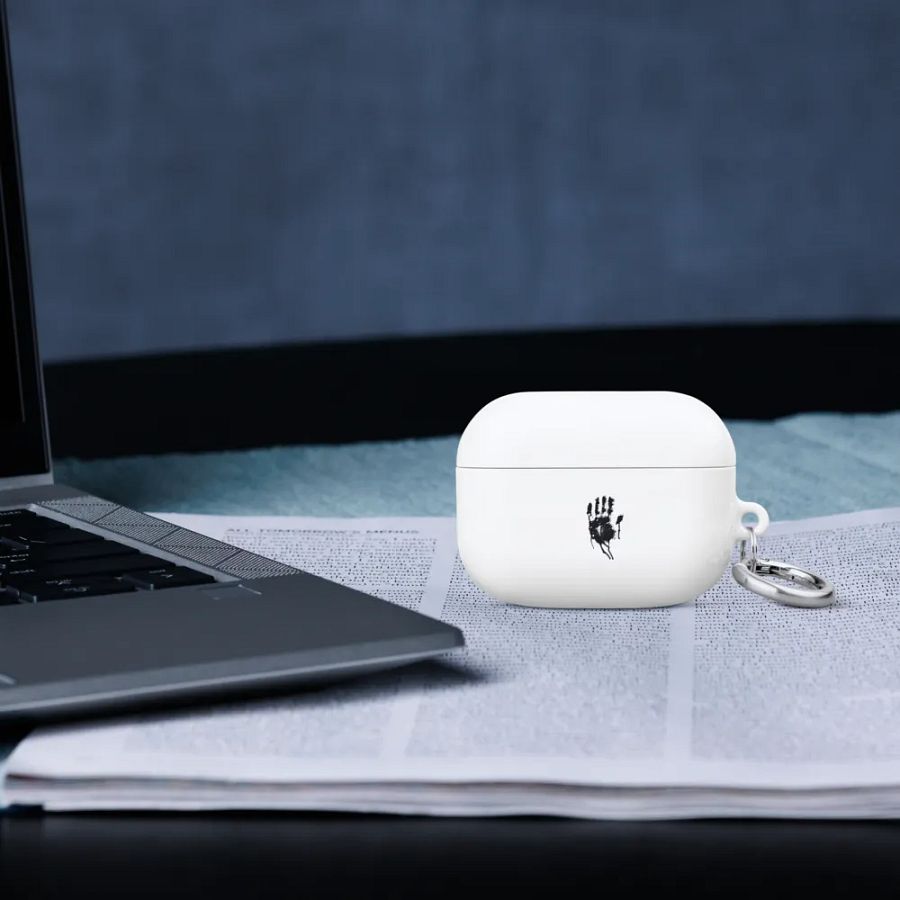 Waargebeurd Logo Airpods Case Glad (White) product image (12)