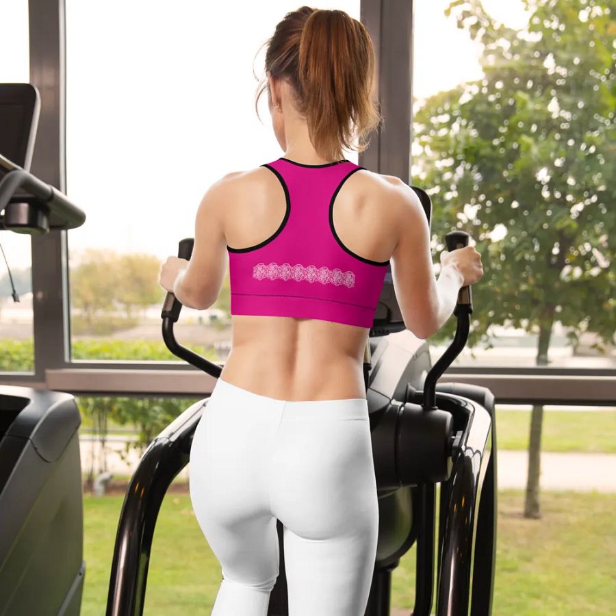 Lace Pink Premium Sportswear Gymtop product image (9)