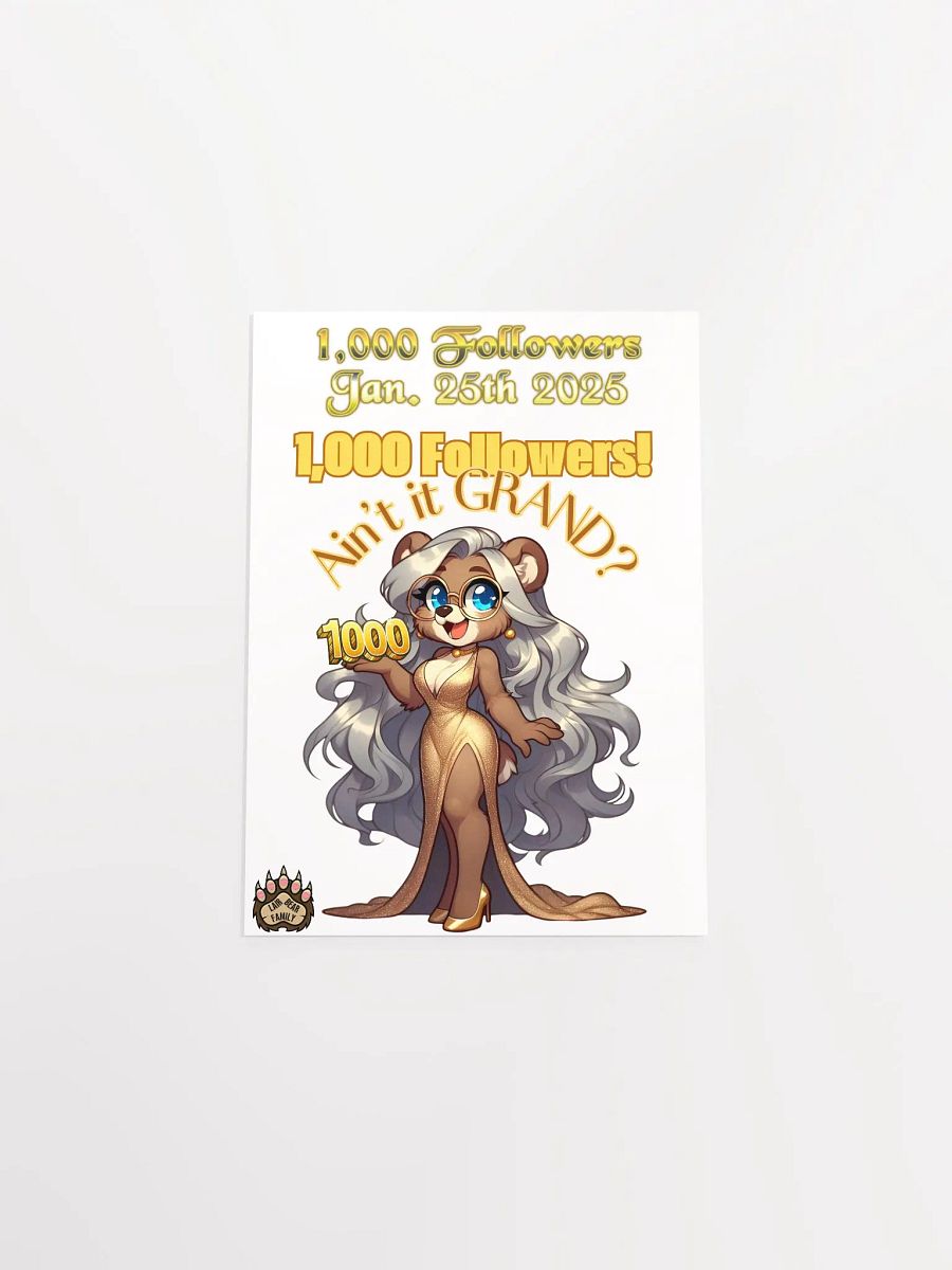 Limited Edition 1,000 Followers Celebration Poster product image (20)