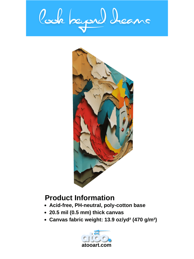 Paper Collection | Between Reality and Imagination-1 | Canvas Art Painting product image (7)