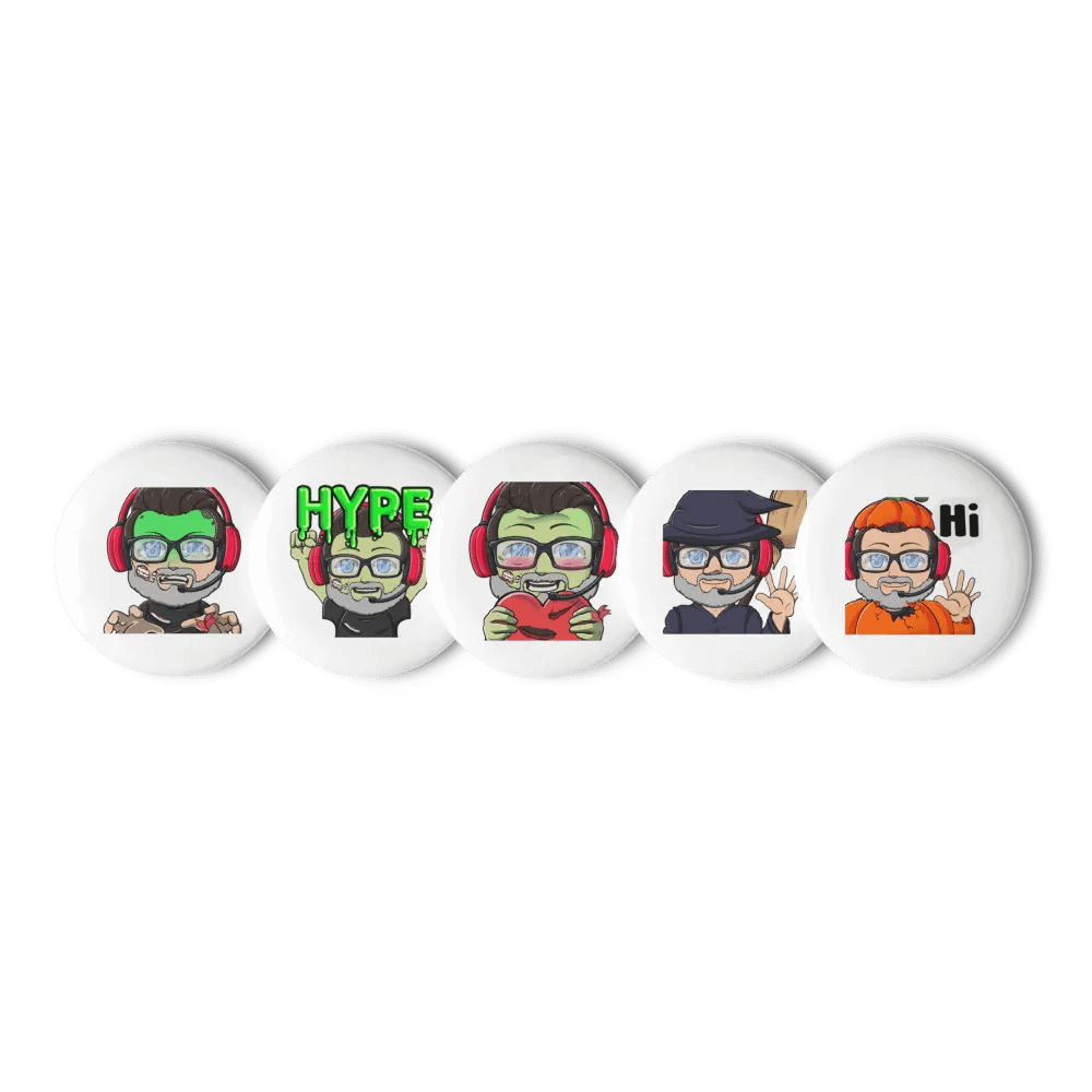 Halloween Ricky Pin Buttons product image (4)