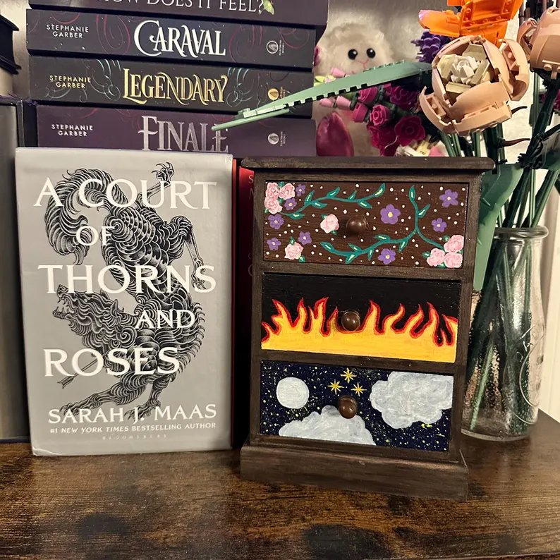 ACOTAR Feyre hand painted dresser product image (1)