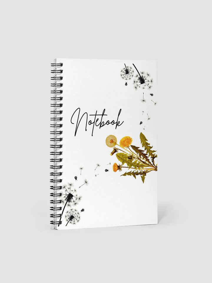 Whimsical Dandelion Dreams Spiral Notebook product image (1)