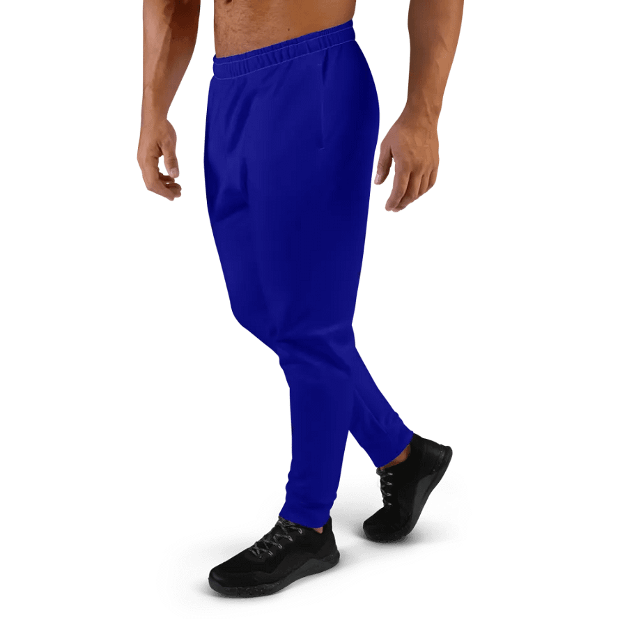 Plain Color Navy Blue Joggers product image (3)