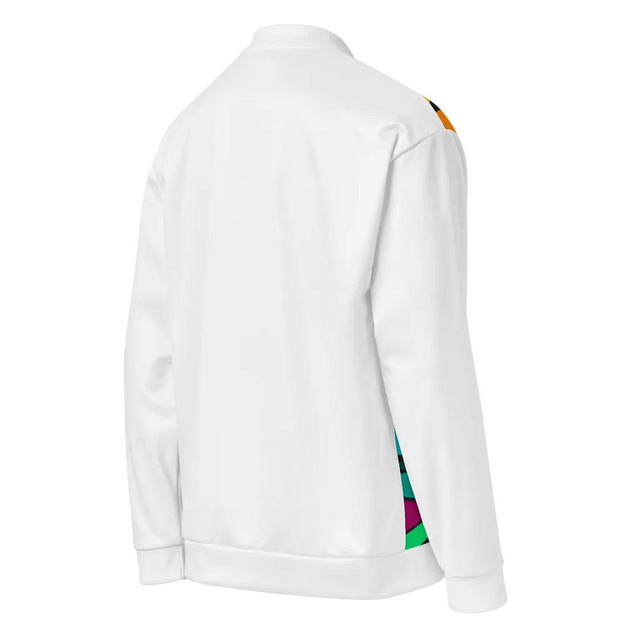 Vibrant Swirls All-Over Bomber Jacket - Wave at Sunset product image (4)