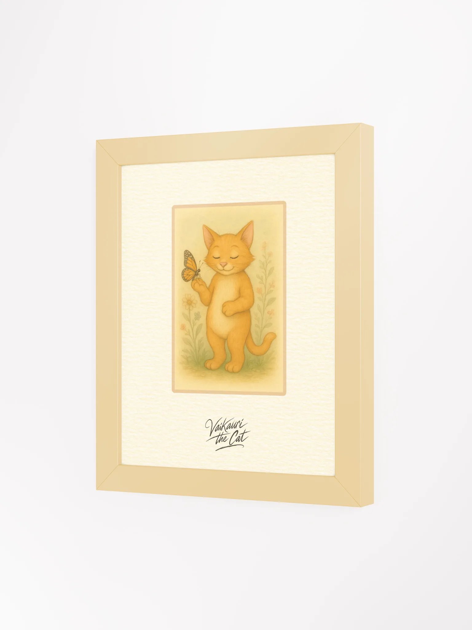 Vaikauri the Cat - Framed Matte Artprint product image (5)