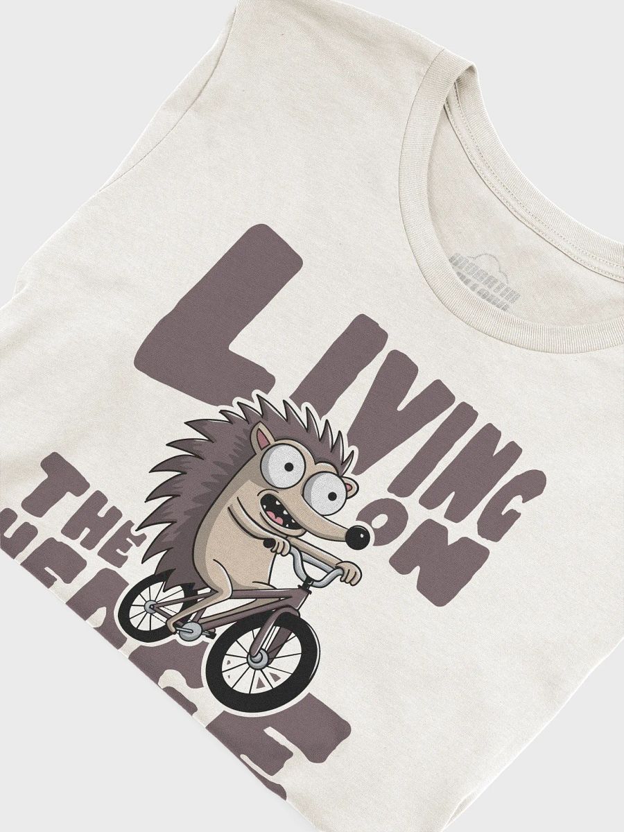Living on the Hedge Funny Hedgehog Cycling T-Shirt – Cute Animal Pun Tee for Bike Lovers product image (5)