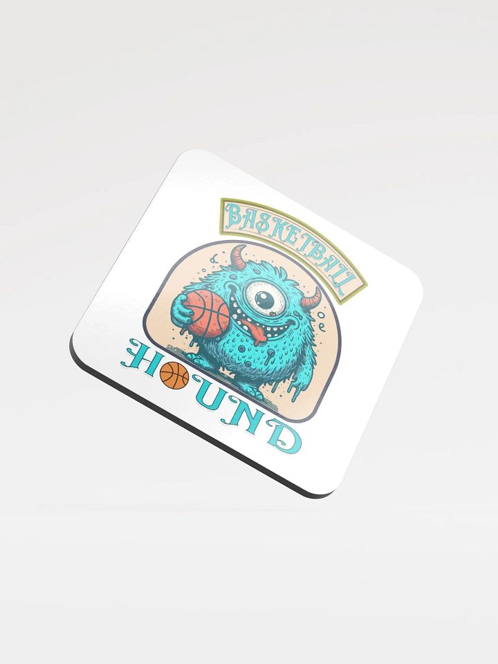 Basketball Hound Whimsical Cork Coaster product image (1)