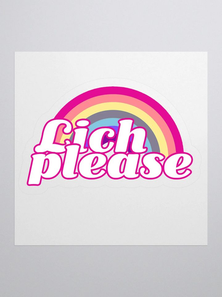 Lich Please Kiss-Cut Sticker product image (1)