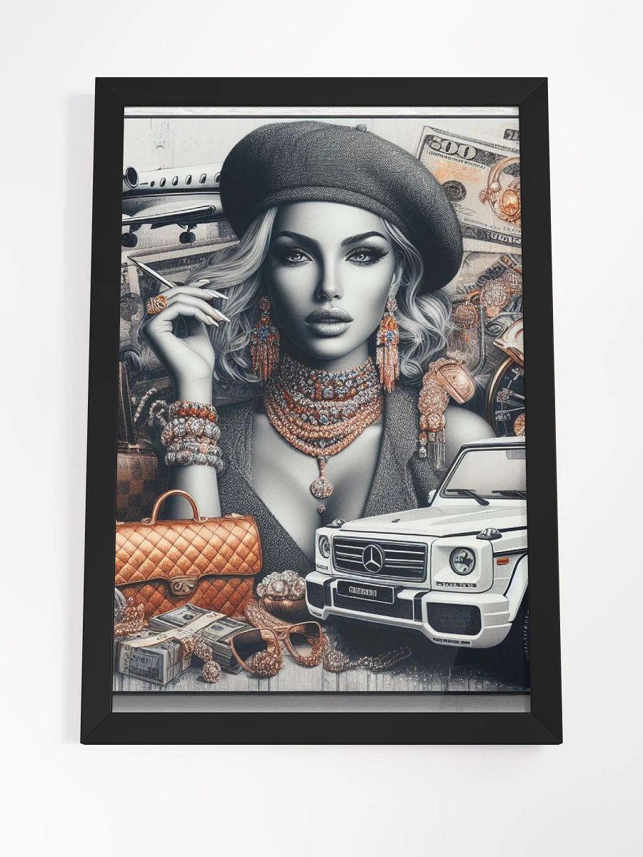 Rich Girl Code Rich Life Wall Art product image (7)