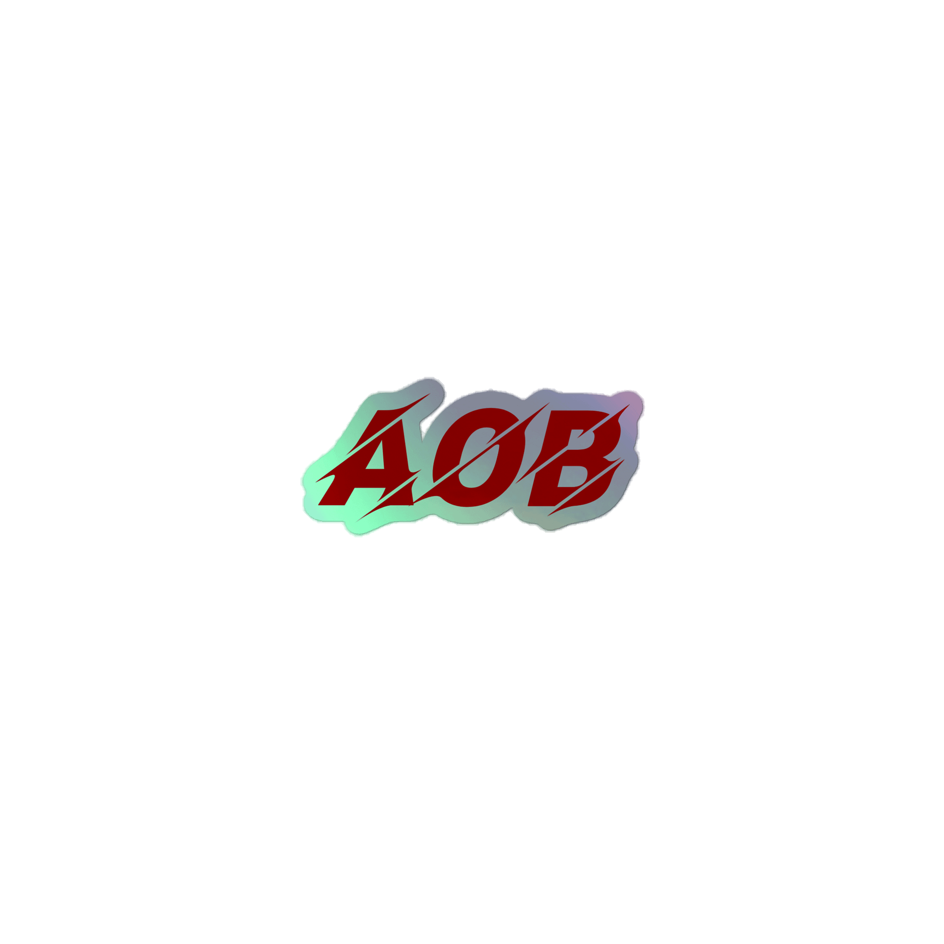 AOB Holographic Sticker product image (1)
