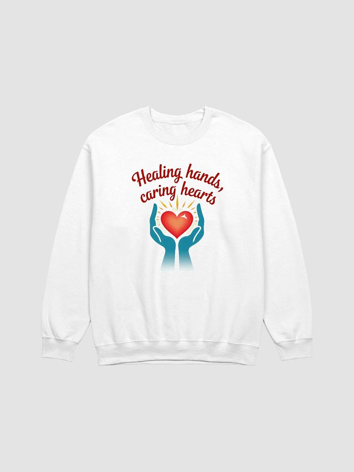 Healing Hands, Caring Hearts Crewneck Sweatshirt product image (2)