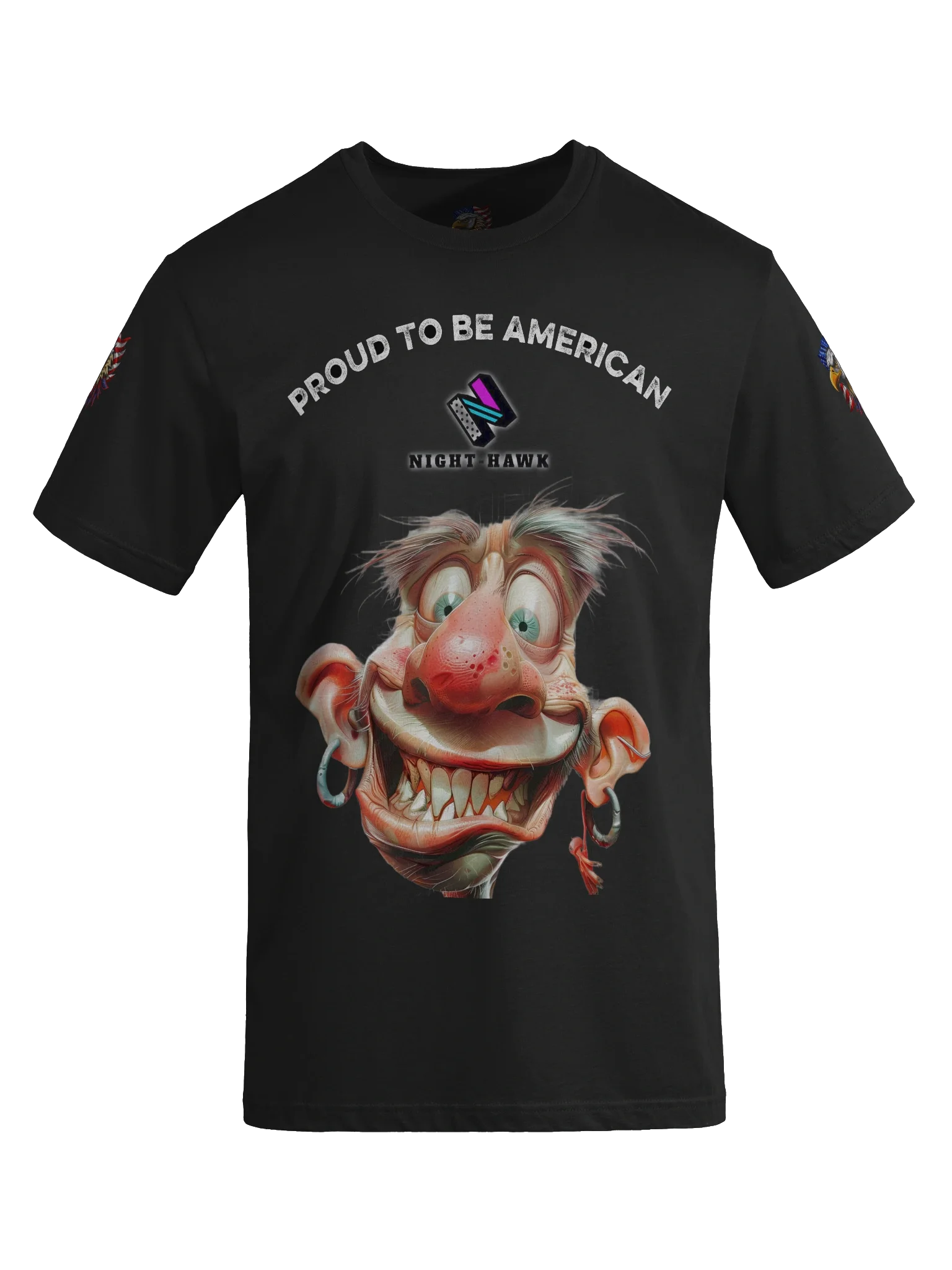 Glowing Night-Hawk Logo T-Shirt product image (8)