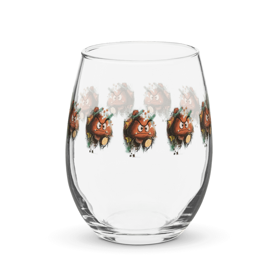 Goomba by StephyJ Stemless Wine Glass product image (1)