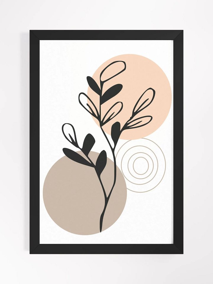 Minimalist Botanical Silhouette Framed Poster product image (6)