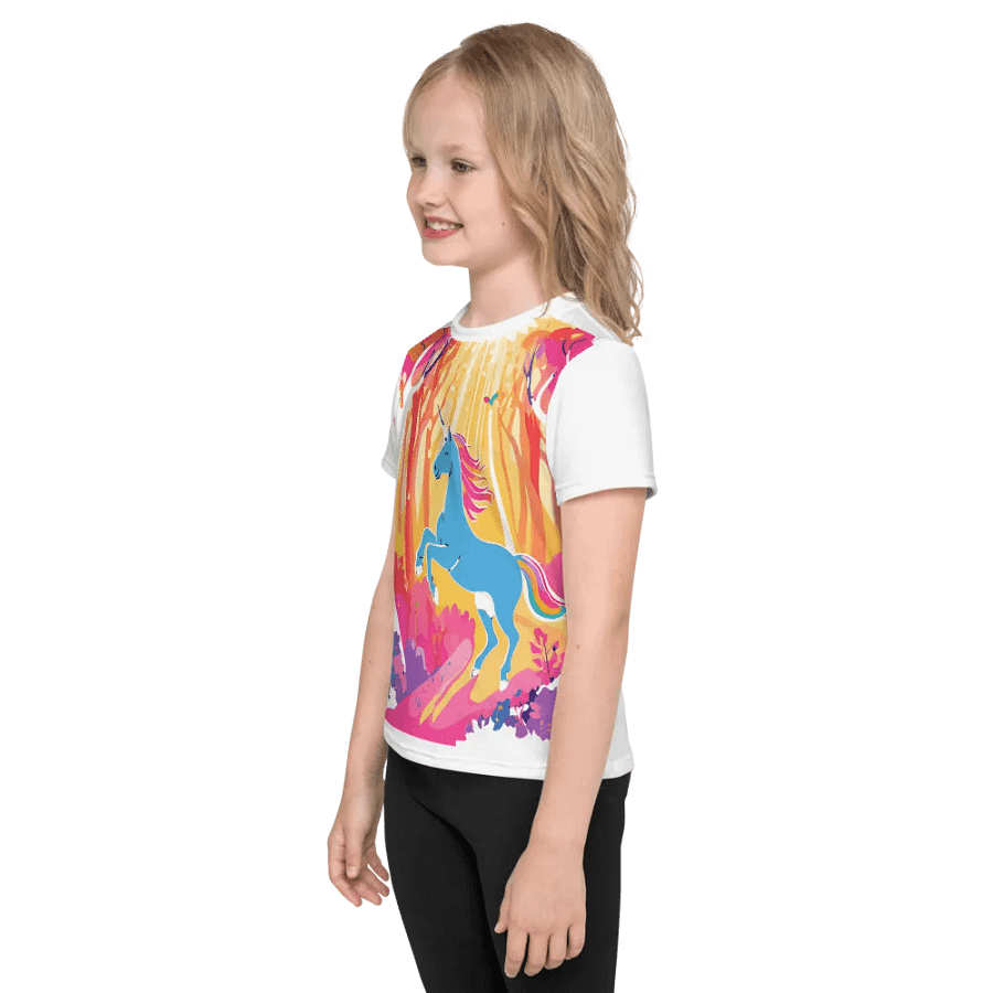 Whimsical Unicorn Adventure Kids T-Shirt product image (3)