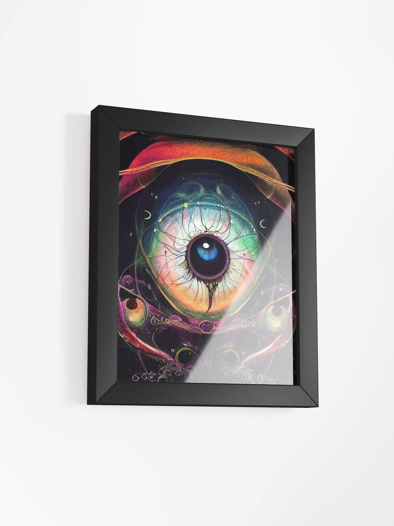 Space Eye! Wood Framed Matte Print product image (11)