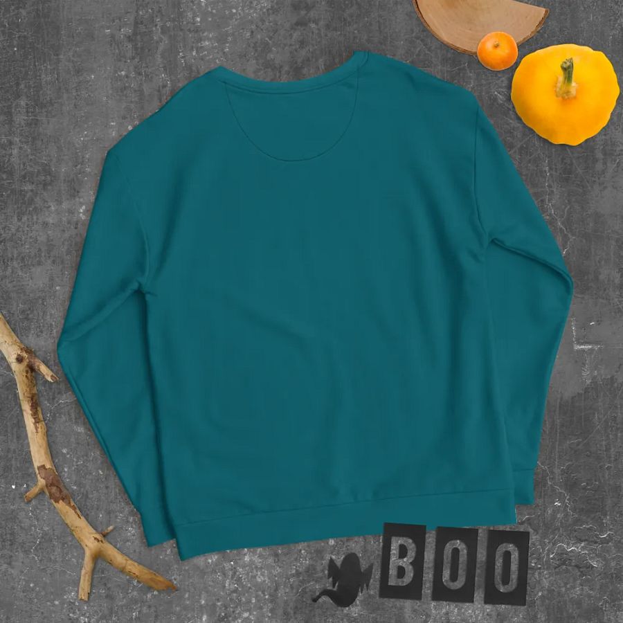 Plain Teal Blue True Summer Unisex Recycled Polyester Heavyweight Premium Sweatshirt by Treasure Pie product image (11)