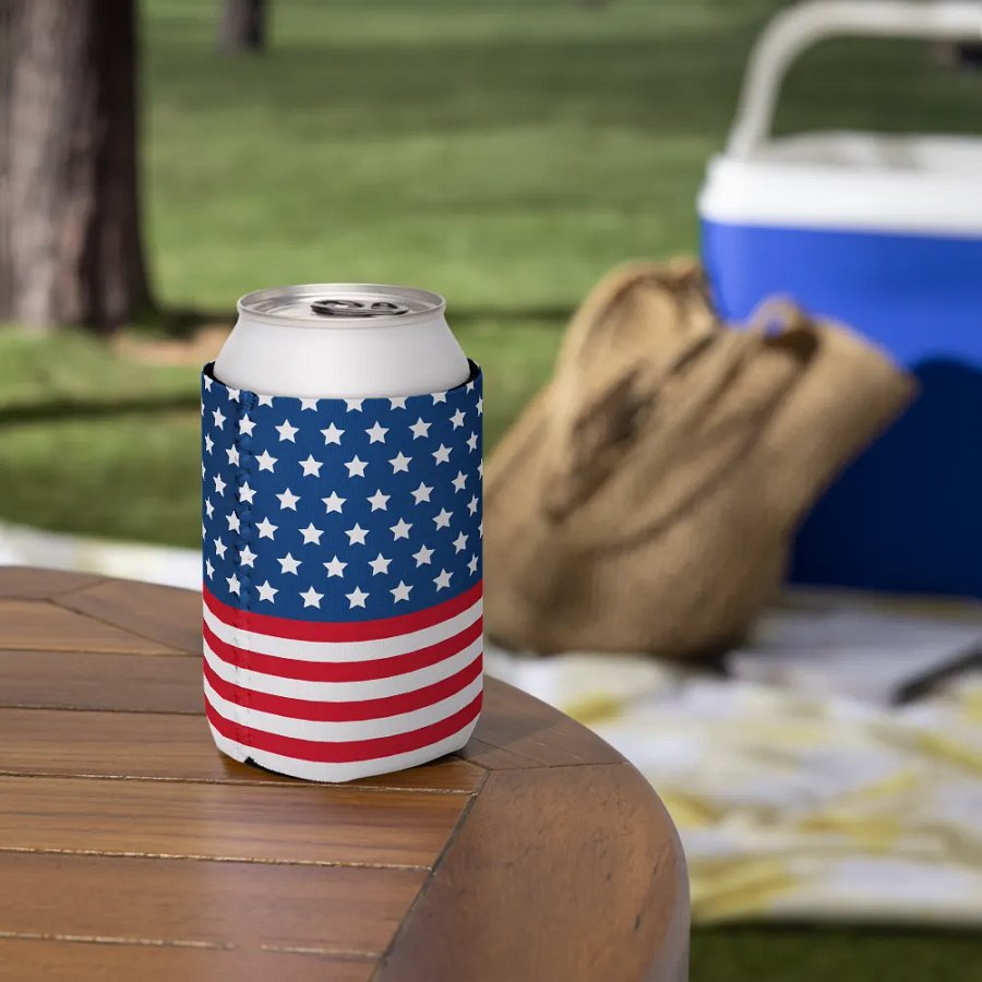 Stars & Stripes Can Cooler product image (7)