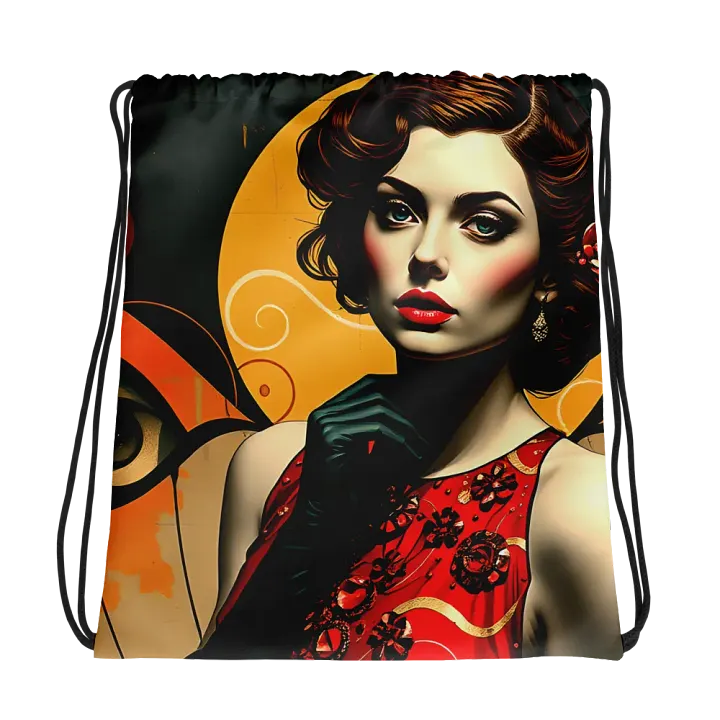 Vintage Vixen Drawstring Bag product image (1)