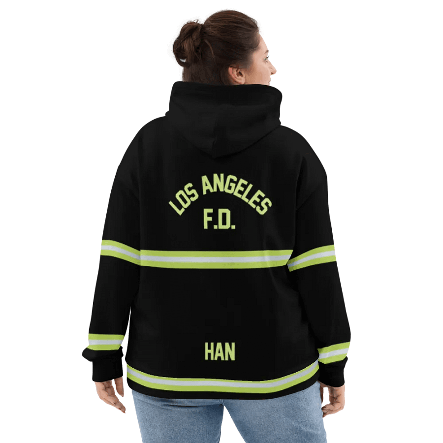 Firefighter Mr. April • All-Over Print Hoodie product image (3)