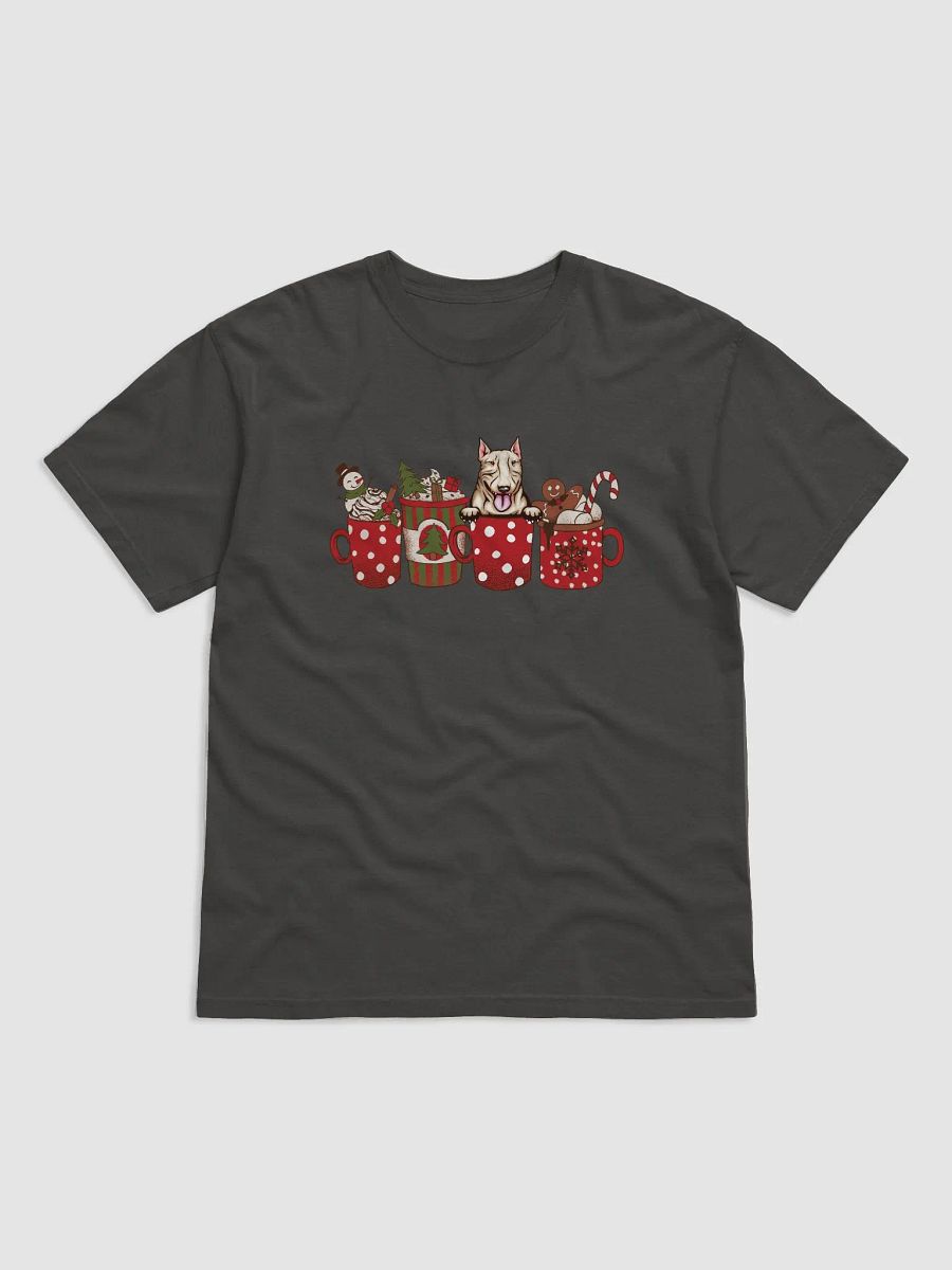 Cute Bull Terrier in a Christmas Cup T-Shirt | Funny Christmas Pup in a Cup product image (24)