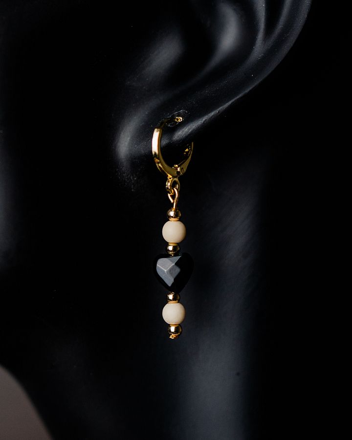 Fossil Jasper & Onyx Earrings product image (2)