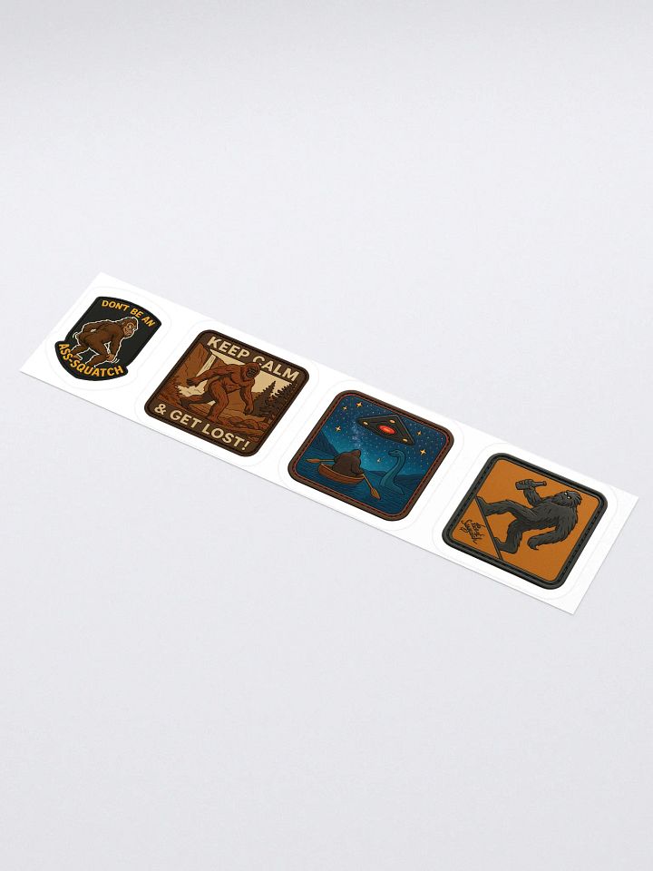 Sasquatch Attitude Sticker Pack – 4 Original Designs by The Face of Sasquatch product image (1)