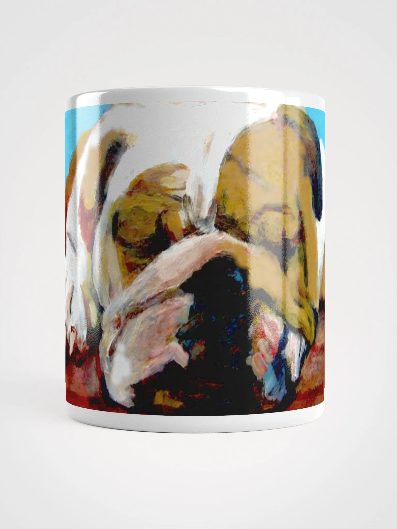 Sleeping Bulldog White Glossy Mug product image (13)