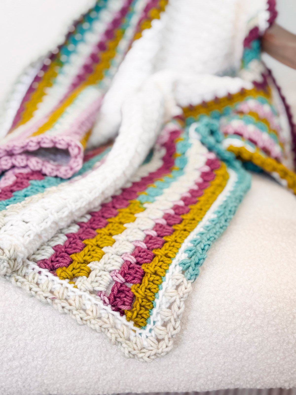 Block Stitch Crochet Blanket Pattern product image (1)