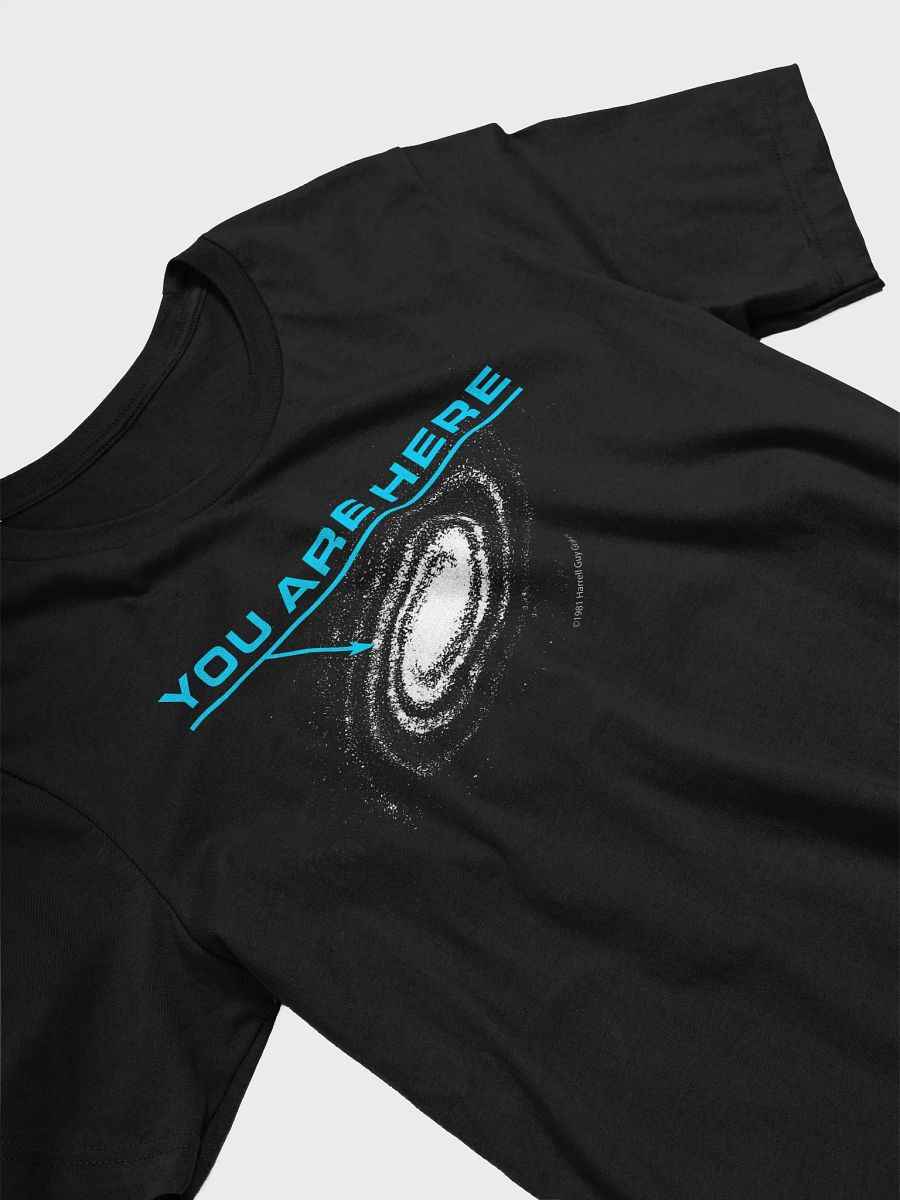 You are here: Milky Way galaxy map — Short-Sleeve Unisex T-Shirt, space t-shirt, star map product image (9)
