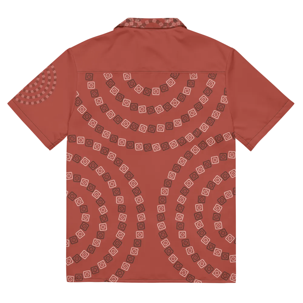 Optical Sun Icon / MO Hawaiian Shirt / Red product image (12)