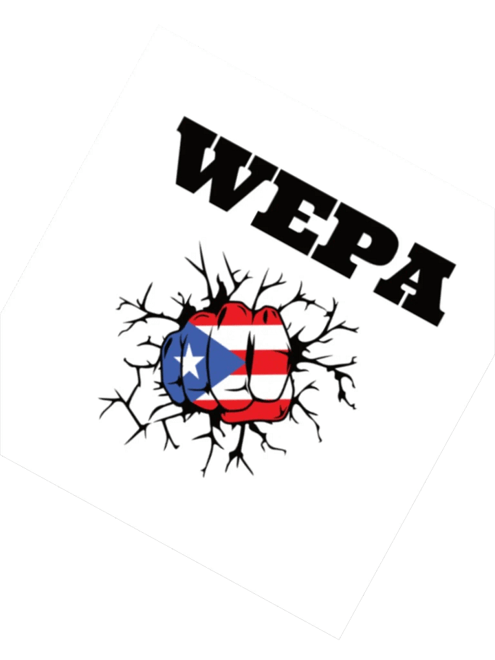 Puerto Rico Wepa Boricua Flag Kiss Cut product image (2)
