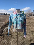 tie dyed jeeter croptop hoodie (1 of 1) product image (1)