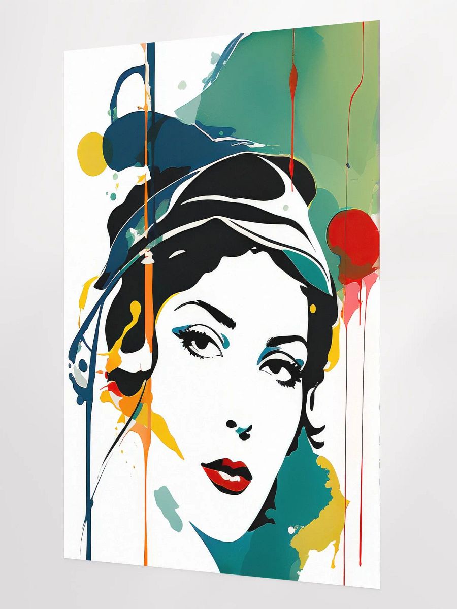 Abstract Flapper Girl - Vintage Style Poster - Large 24x36 Inches product image (2)