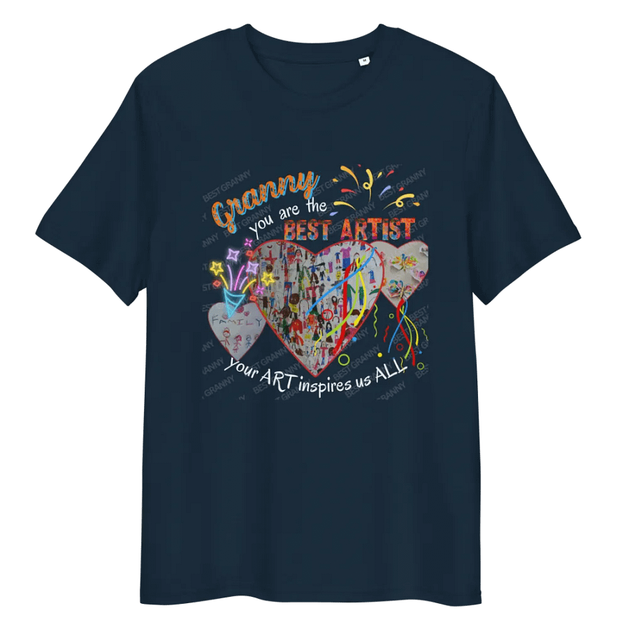 T shirt grandma depicting ‘Granny’s art is the best” you inspire us all. Perfect gift from grandchildren, product image (10)