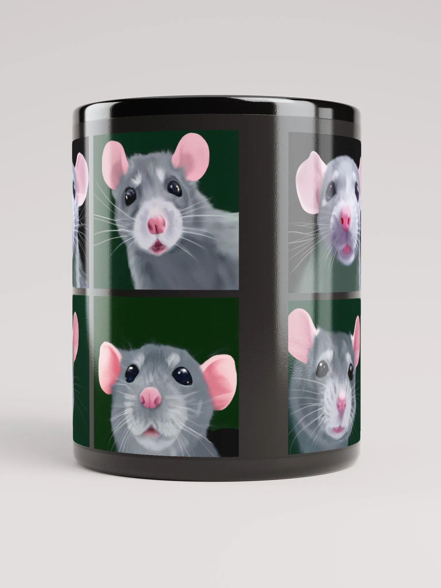 Blue rats art mug product image (10)
