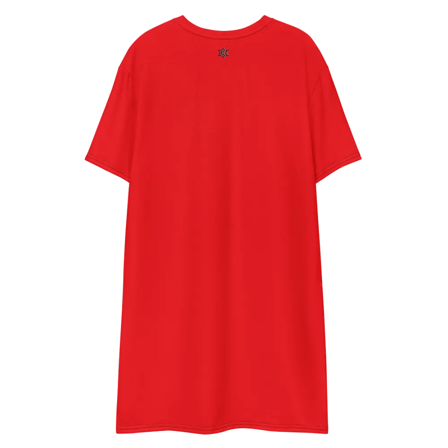 Big Mama Oversized T-Shirt Dress | Red Graphic Tee product image (9)