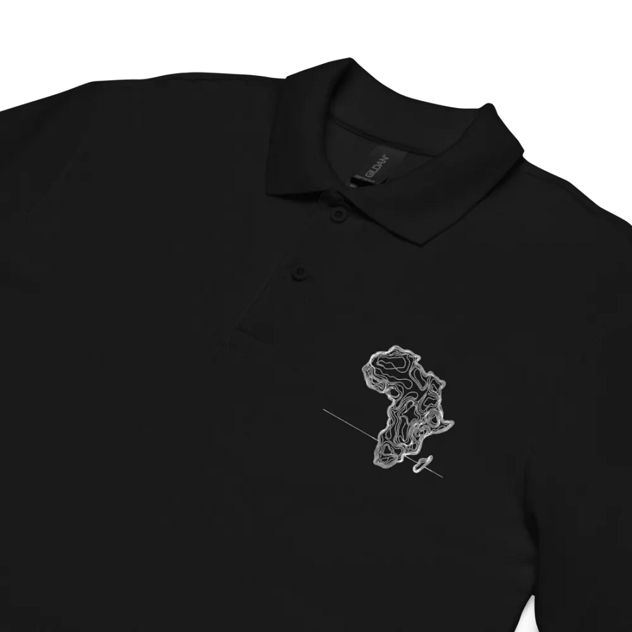 Africa Map Line Art Minimalist Unisex Polo Shirt product image (4)